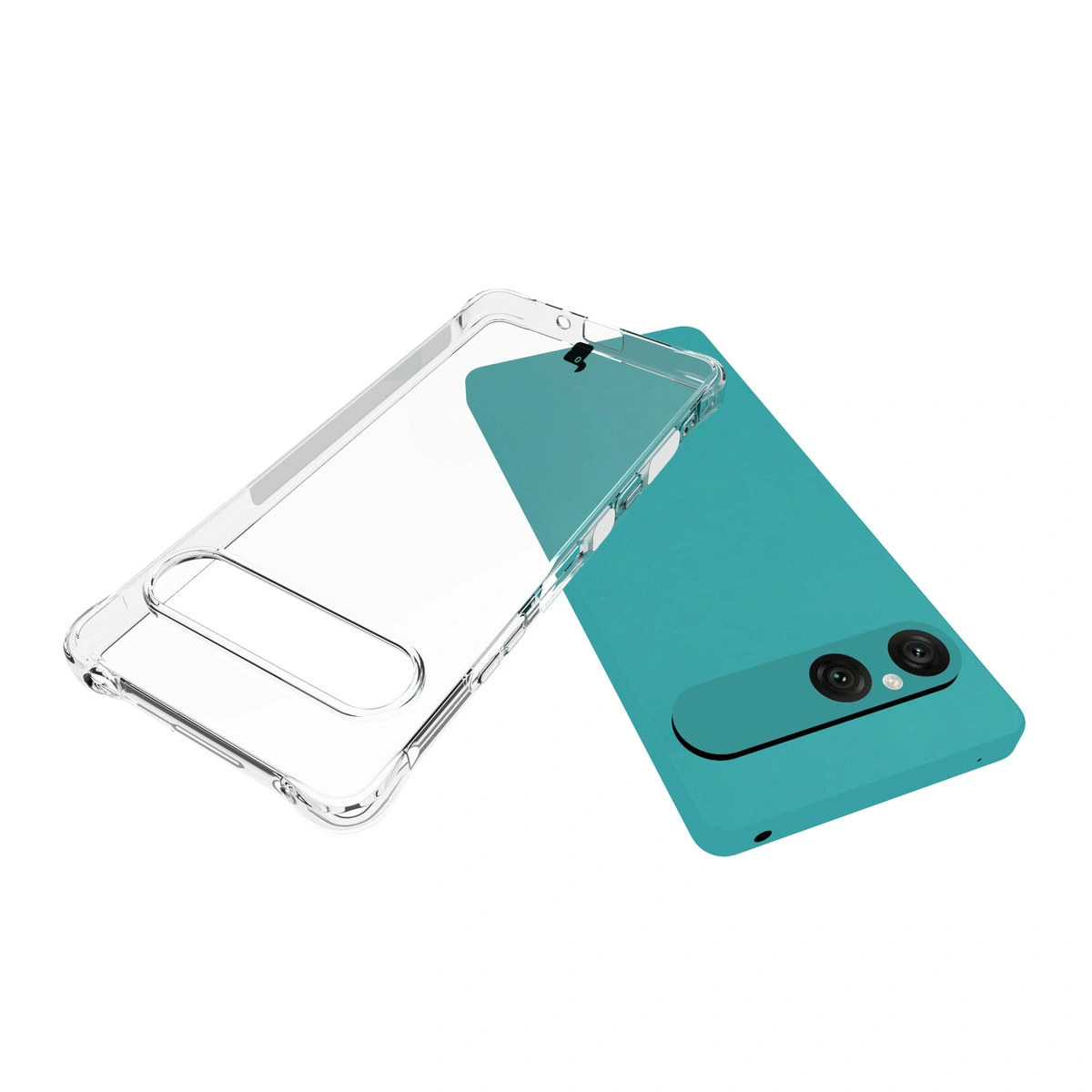 Pełne wycięcie i podwyższone krawędzie aparatu w etui Bizon Case Salpa do Sony Xperia 10 VII