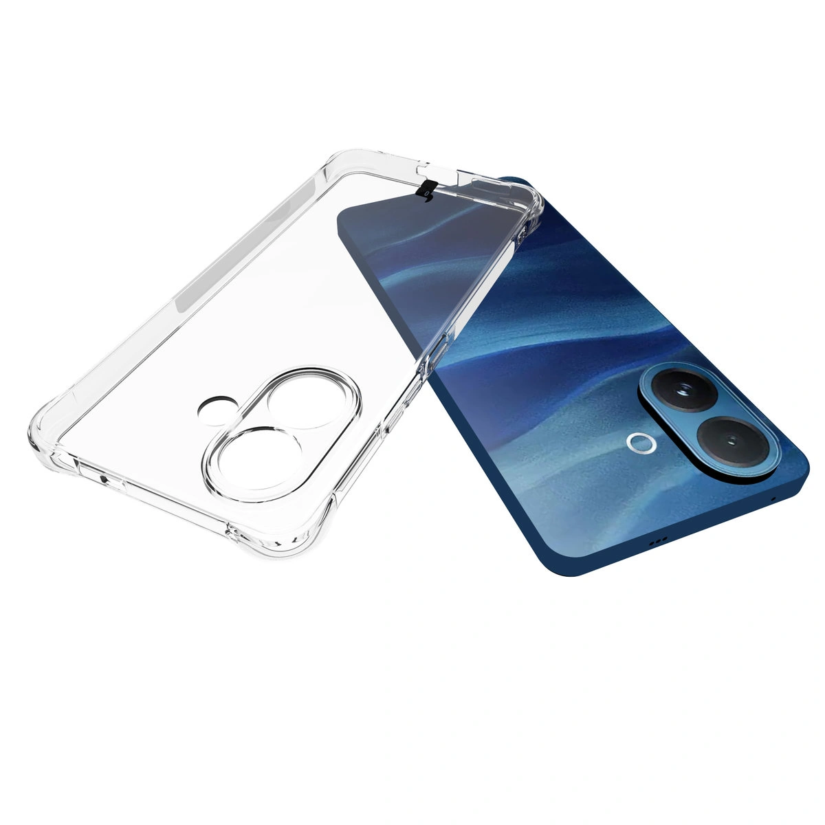 Dedykowane wycięcia i podwyższone krawędzie aparatu w etui Bizon Case Salpa do Vivo V60 Lite 5G