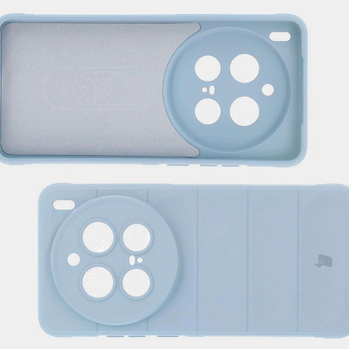 Wyściółka z mikrofibry, wyżłobienia na pleckach i wzmocnione narożniki w etui Bizon Case Tur do Vivo X200 Pro