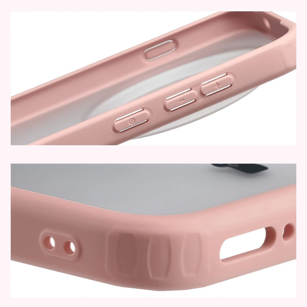 Wzmocnione narożniki i podwyższone ranty ekranu w etui Bizon Case Angelo do Vivo X300 Pro