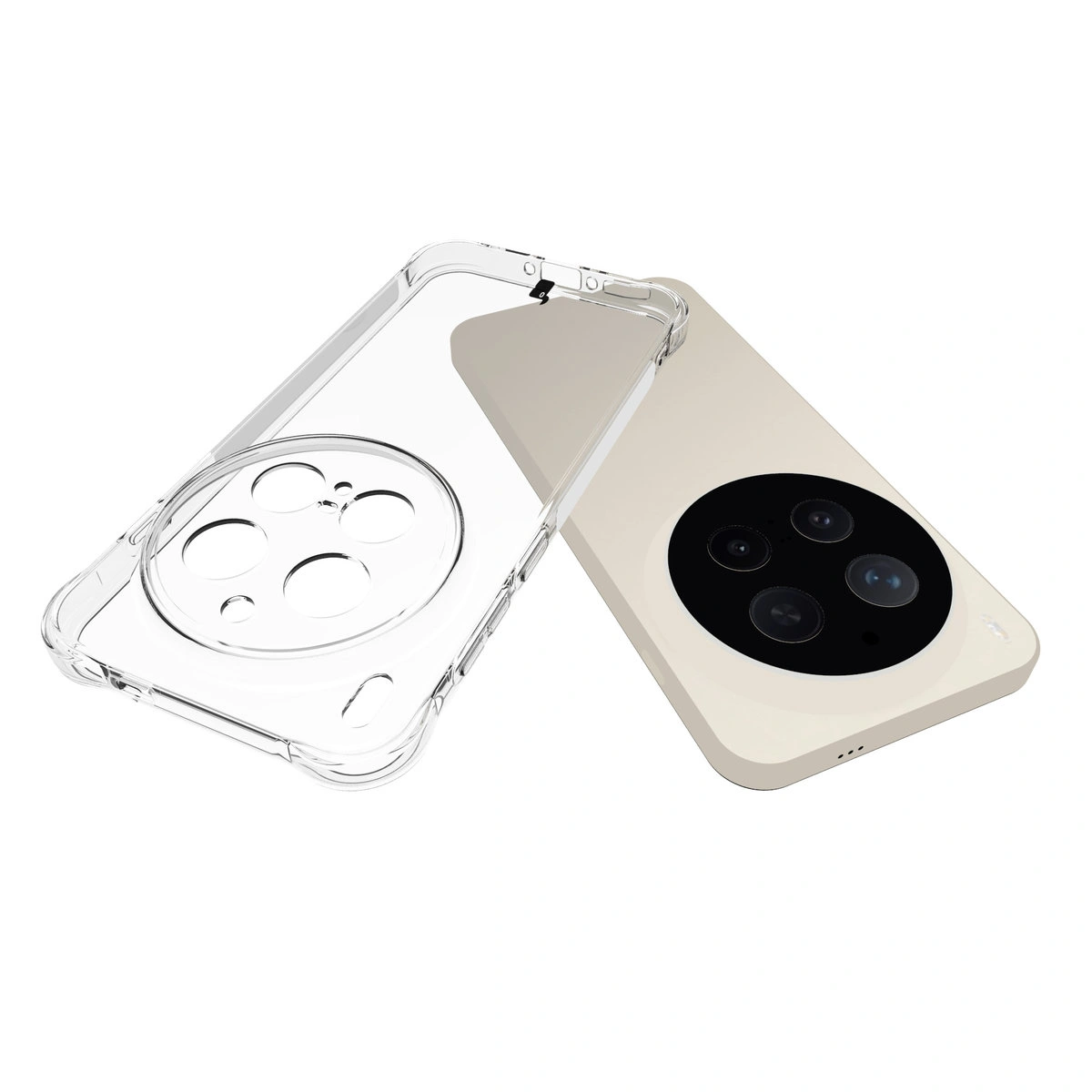Dedykowane wycięcia i podwyższone krawędzie aparatu w etui Bizon Case Salpa do Vivo X300 Pro