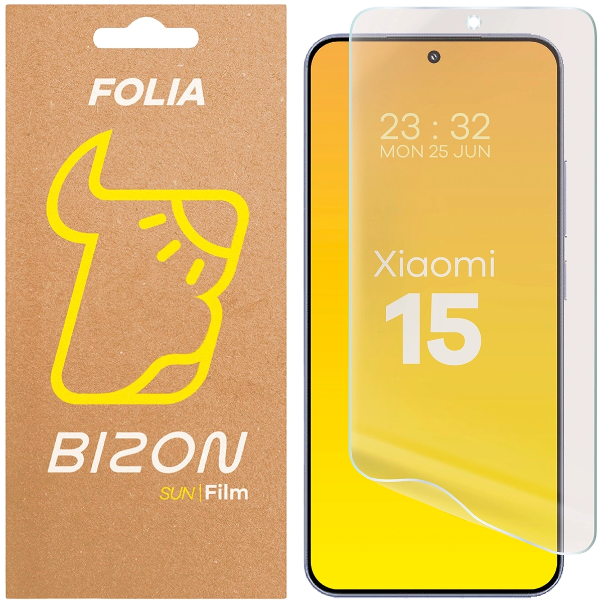 Folia matowa na ekran Bizon Film Sun do Xiaomi 15, 1 sztuka