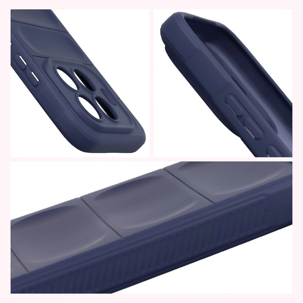 Teksturowane boki i podwyższone krawędzie ekranu i aparatu w etui Bizon Case Tur do Xiaomi 15T Pro