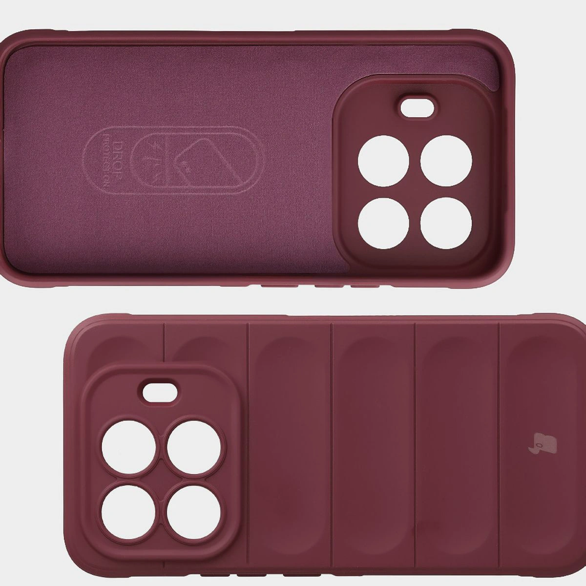 Wyściółka z mikrofibry, wyżłobienia na pleckach i wzmocnione narożniki w etui Bizon Case Tur do Xiaomi 15T Pro