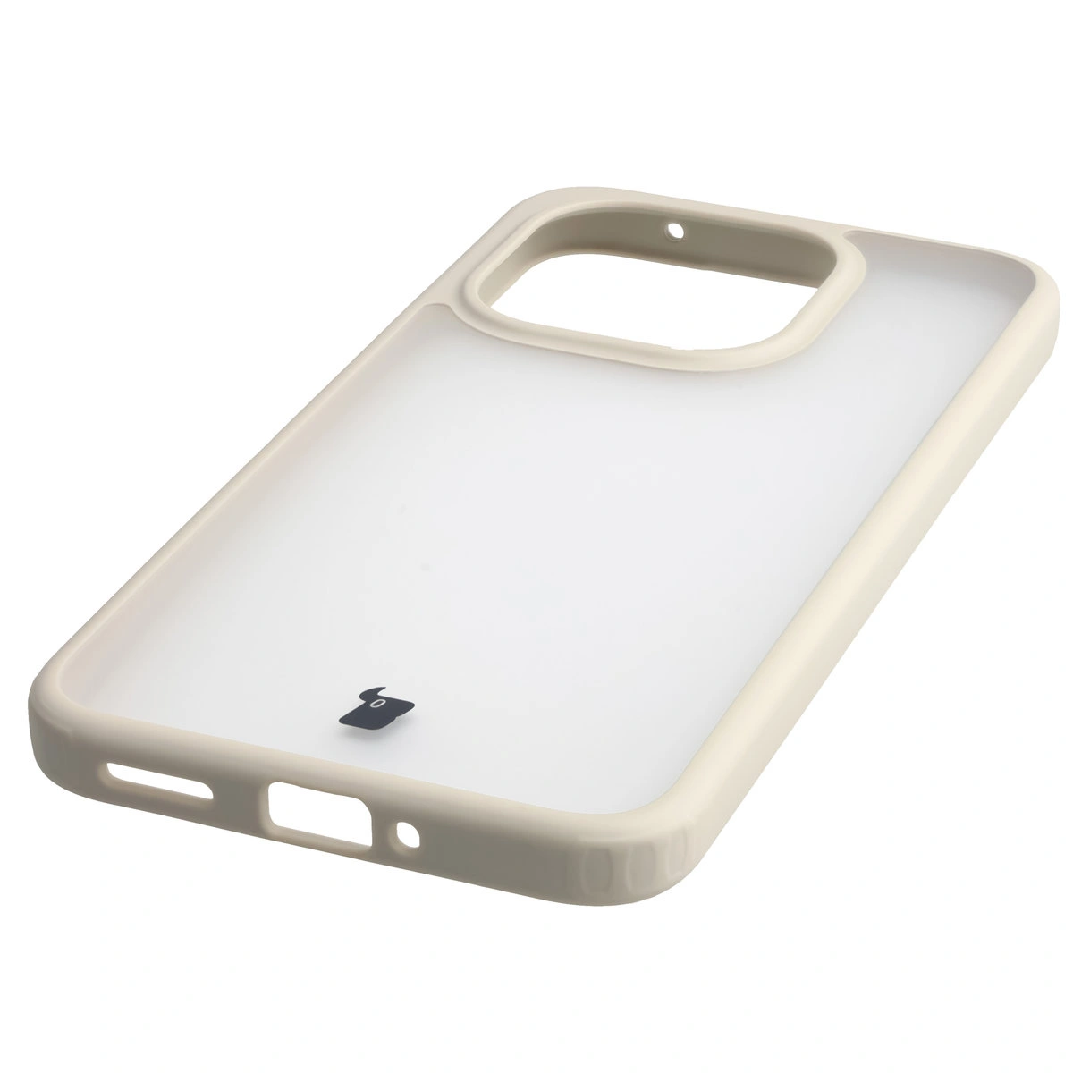Zintegrowane przyciski, wycięcia i hybrydowy materiał w etui Bizon Case Angelo do Xiaomi 15T