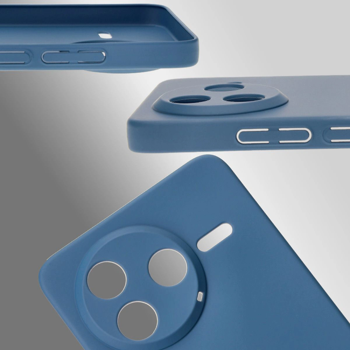 Dedykowane wycięcia i podwyższone krawędzie aparatu i ekranu w etui Bizon Case Łupka