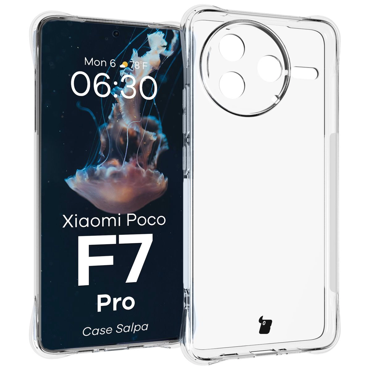 Przezroczyste etui Bizon Case Salpa do Xiaomi Poco F7 Pro