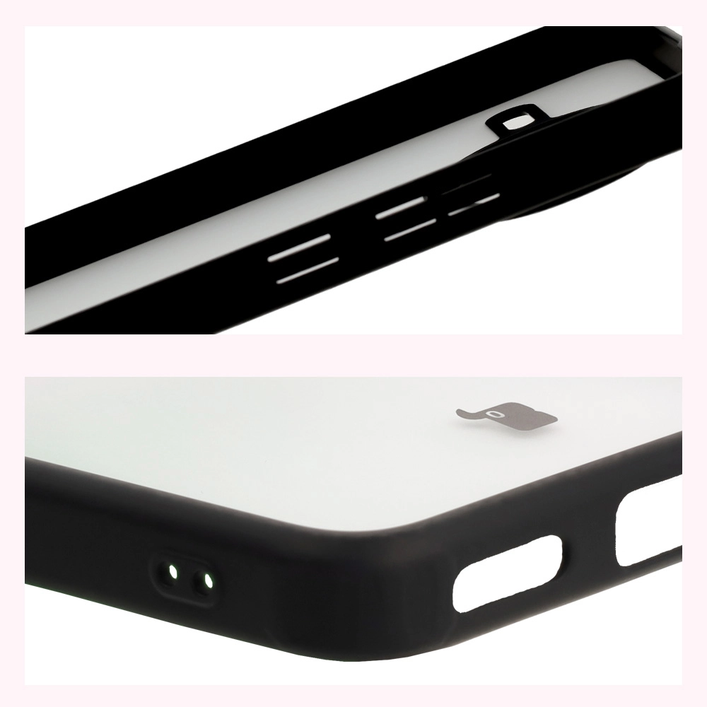 Wzmocnione narożniki i podwyższone ranty ekranu w etui Bizon Case Angelo