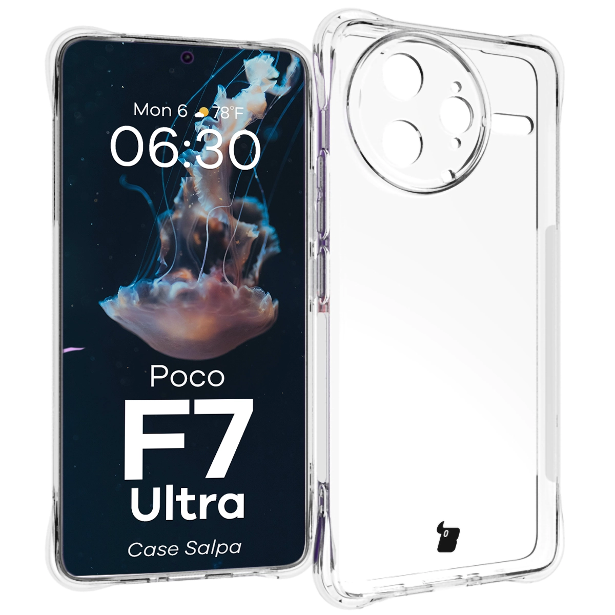 Przezroczyste etui Bizon Case Salpa do Xiaomi Poco F7 Ultra