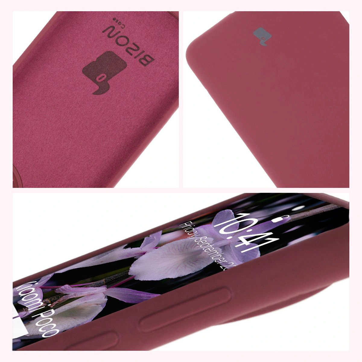 Konstrukcja etui Bizon Soft Case: zintegrowane osłony, podwyższone krawędzie i wyściółka z mikrofibry do Xiaomi Poco F7 Ultra