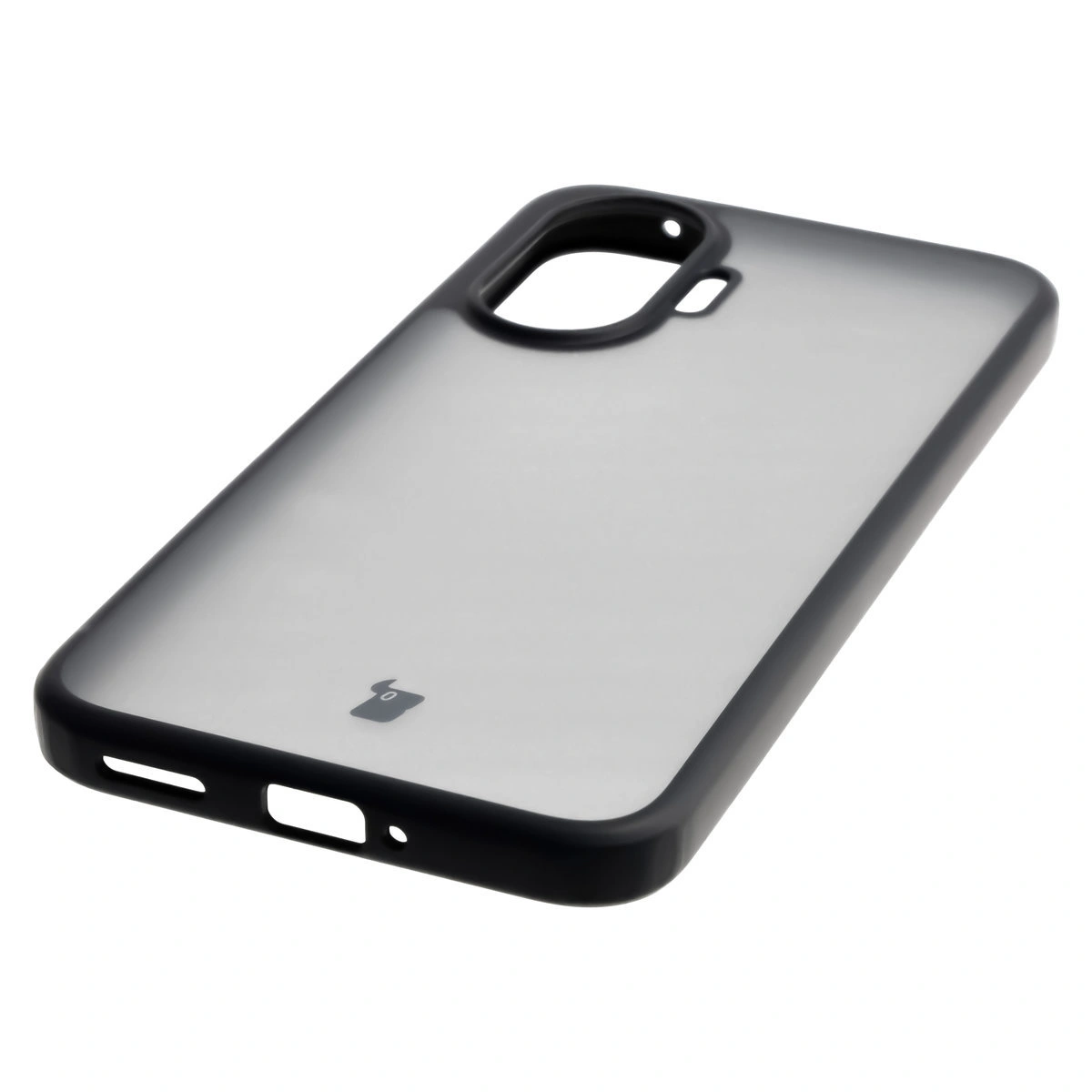 Zintegrowane przyciski, wycięcia i hybrydowy materiał w etui Bizon Case Angelo do Xiaomi POCO F7
