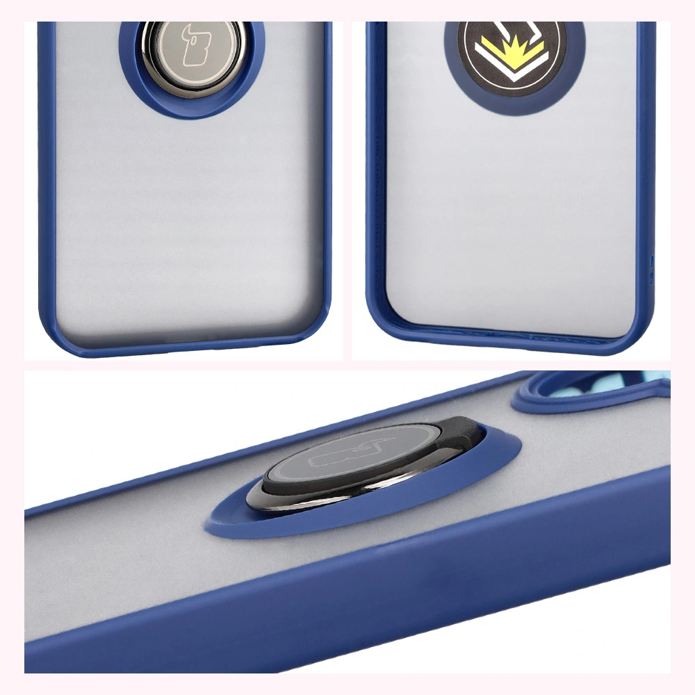 Właściwości Bizon Case Hybrid Ring do Xiaomi POCO F7: antypoślizgowa ramka i matowy design