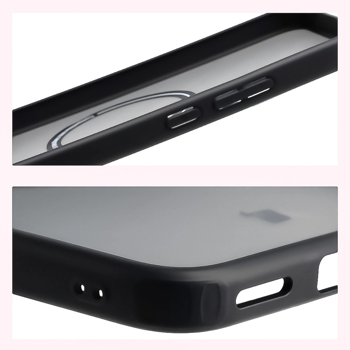 Wzmocnione narożniki i podwyższone ranty ekranu w etui Bizon Case MatteO do Xiaomi POCO F7