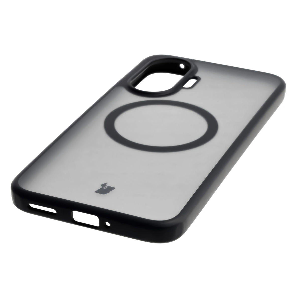 Zintegrowane przyciski, wycięcia i hybrydowy materiał w etui Bizon Case MatteO do Xiaomi POCO F7