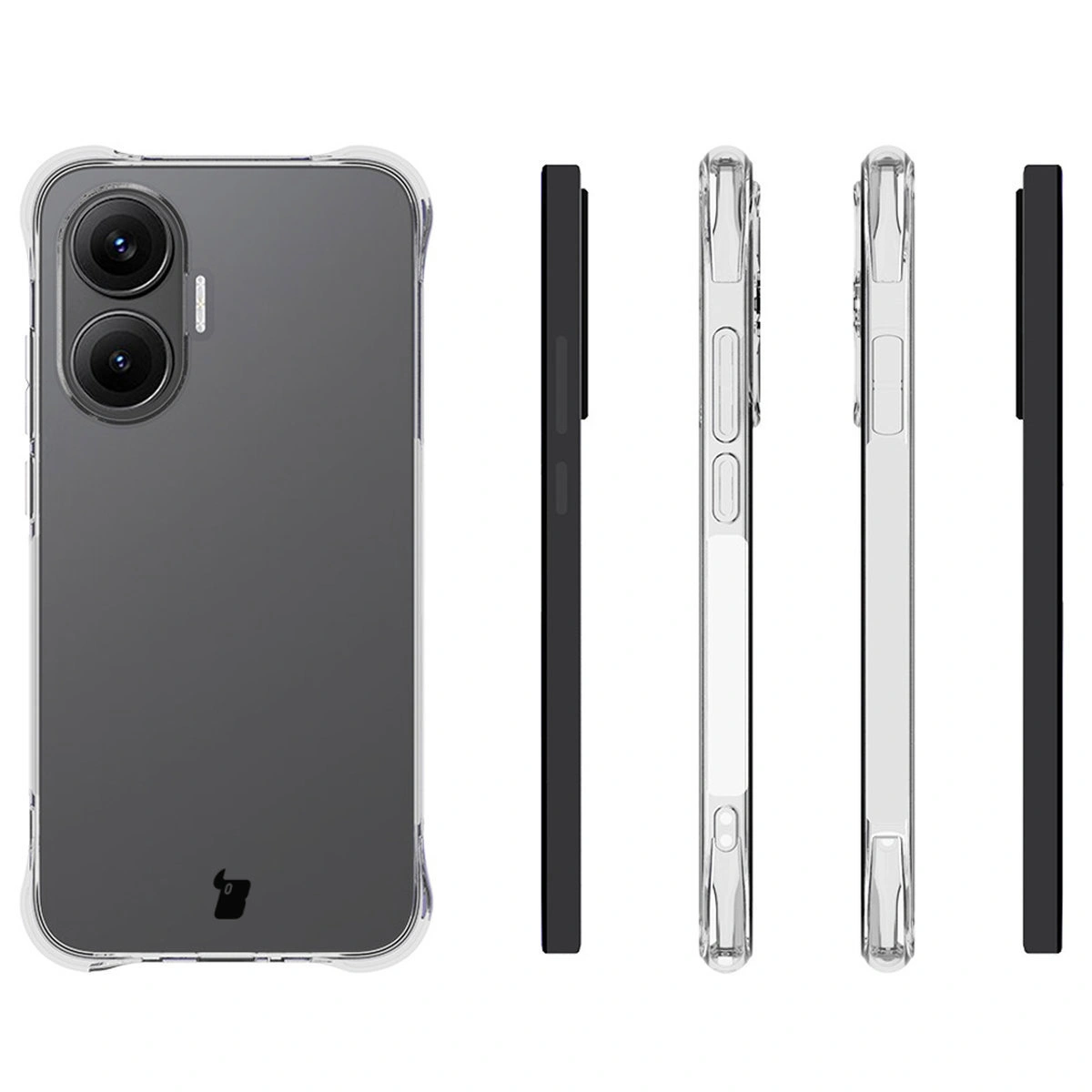 Etui Bizon Case Salpa do Xiaomi POCO F7 z różnych stron