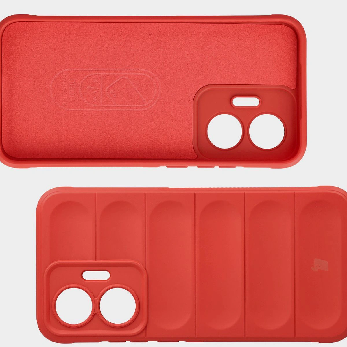 Wyściółka z mikrofibry, wyżłobienia na pleckach i wzmocnione narożniki w etui Bizon Case Tur do Xiaomi POCO F7