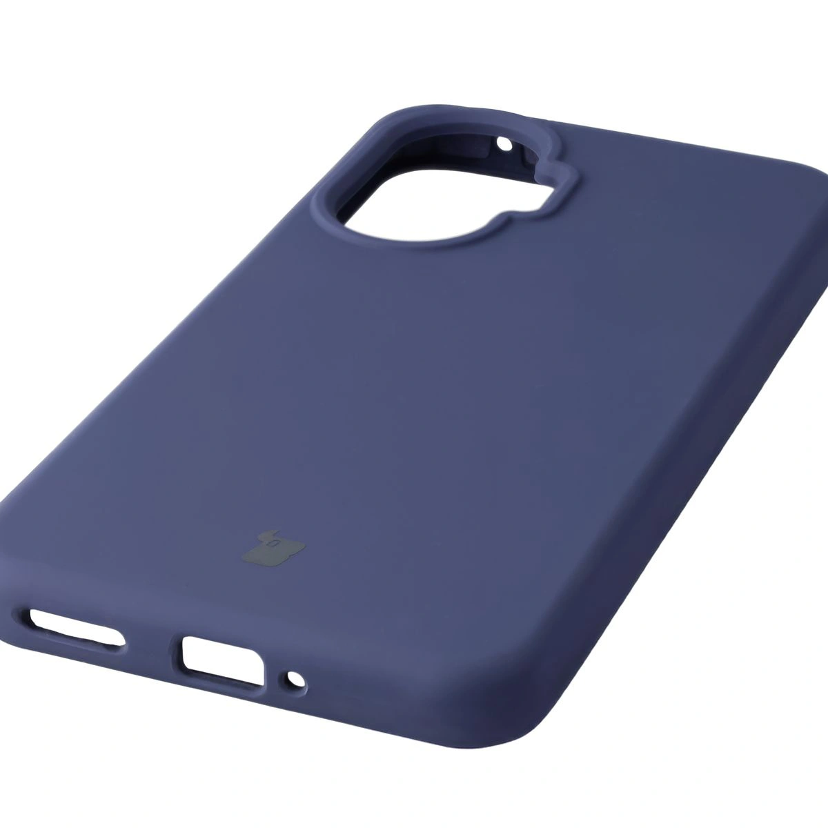 Zbliżenie na precyzyjne wycięcia i możliwość ładowania indukcyjnego w etui Bizon Soft Case do Xiaomi POCO F7