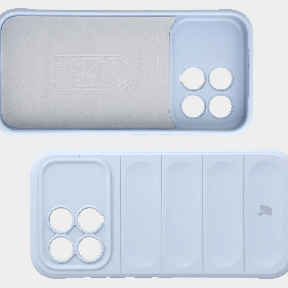 Wyściółka z mikrofibry, wyżłobienia na pleckach i wzmocnione narożniki w etui Bizon Case Tur do Xiaomi POCO F8 Pro