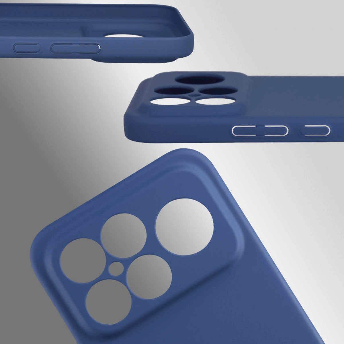 Dedykowane wycięcia i podwyższone krawędzie aparatu i ekranu w etui Bizon Case Łupka do Xiaomi POCO F8 Ultra