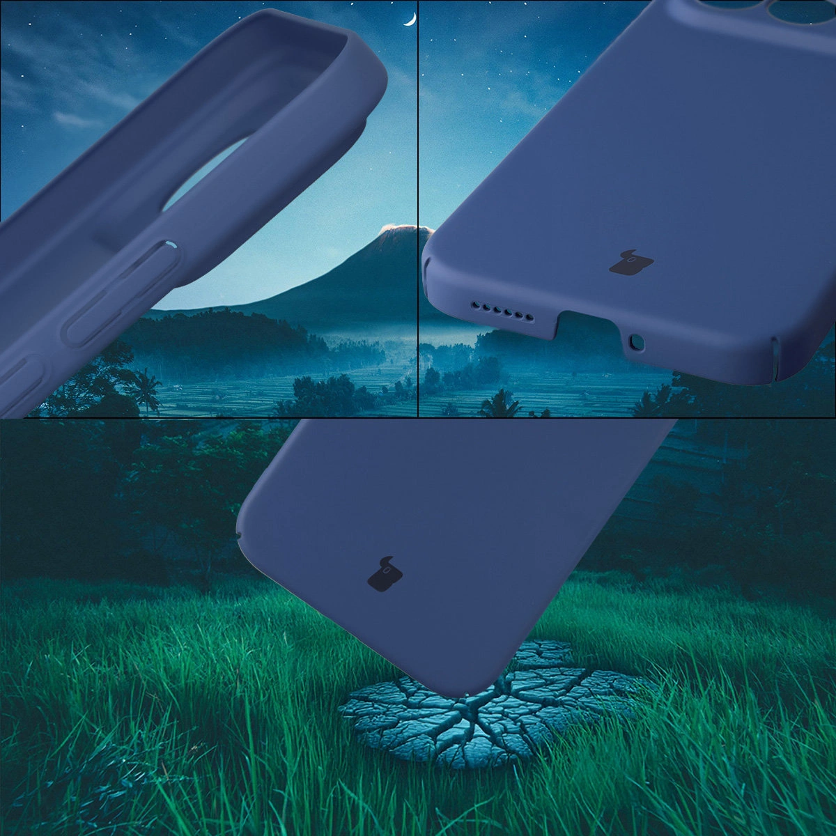 Zintegrowane osłony na przyciski, wycięcia i twardy materiał etui Bizon Case Łupka do Xiaomi POCO F8 Ultra