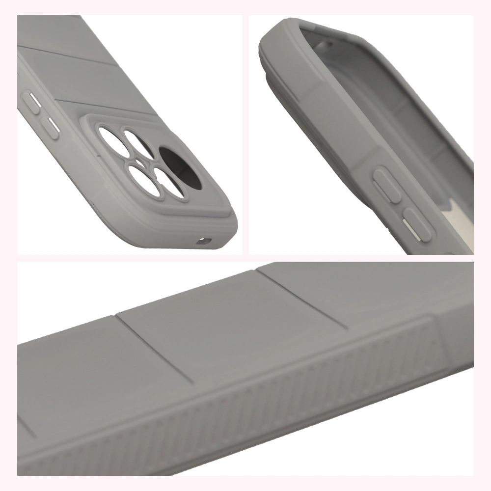 Teksturowane boki i podwyższone krawędzie ekranu i aparatu w etui Bizon Case Tur do Xiaomi POCO F8 Ultra