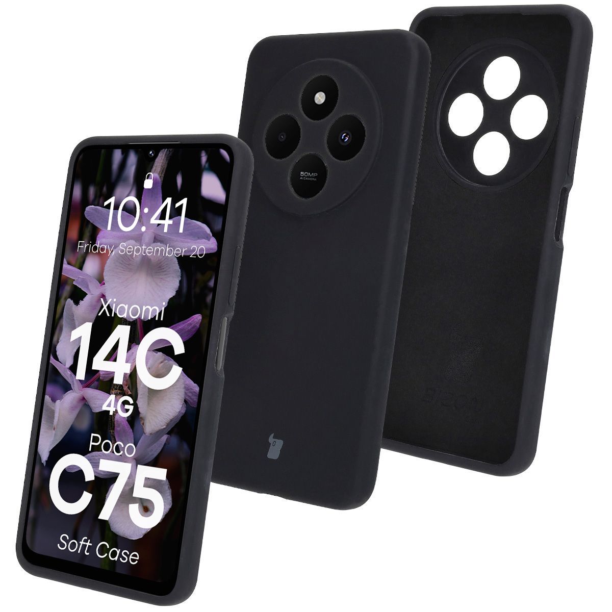Silikonowe etui Bizon Soft Case do Xiaomi Redmi 14C 4G / Poco C75
