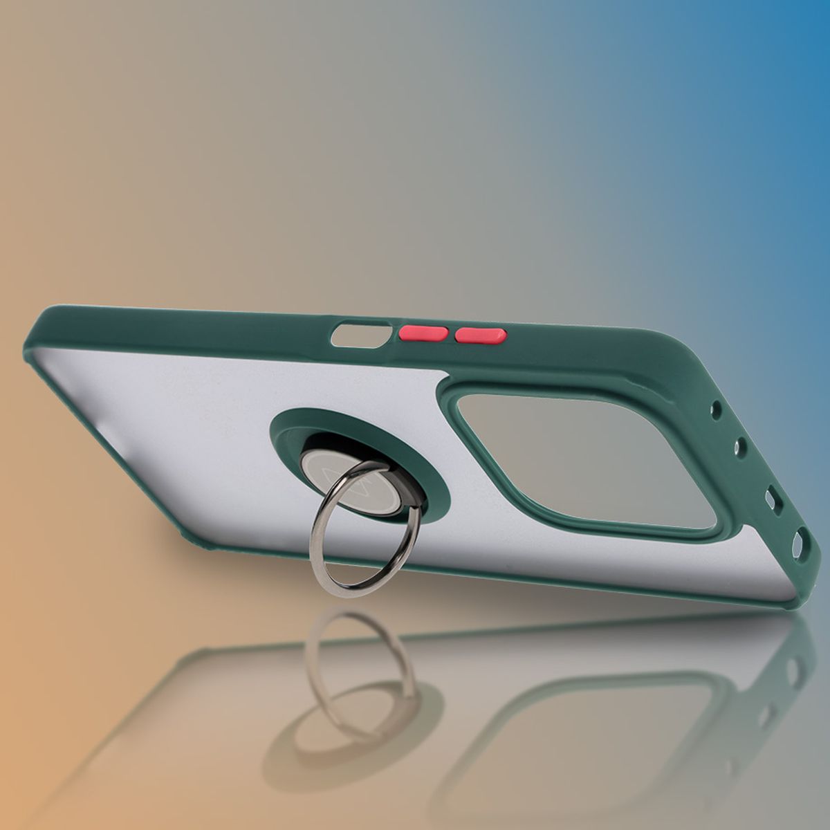 Uchwyt jako podstawka w etui Bizon Hybrid Ring