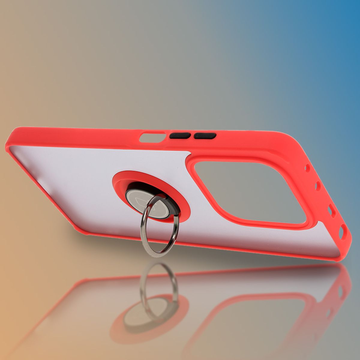 Uchwyt jako podstawka w etui Bizon Hybrid Ring