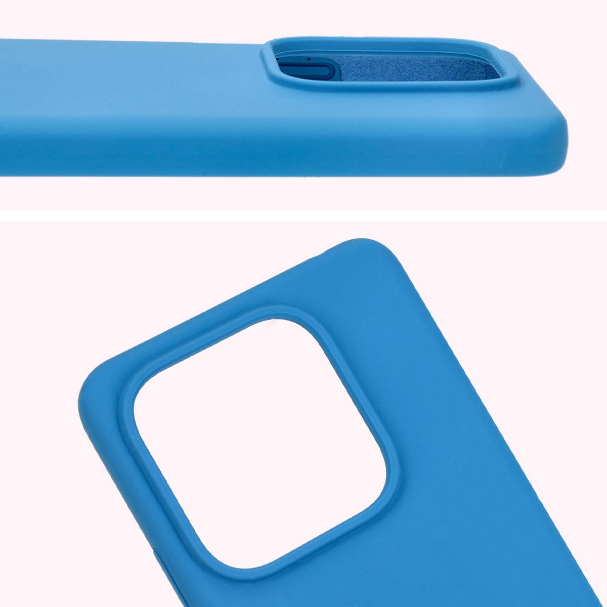 Zbliżenie na wycięcie na obiektywy w etui Bizon Soft Case