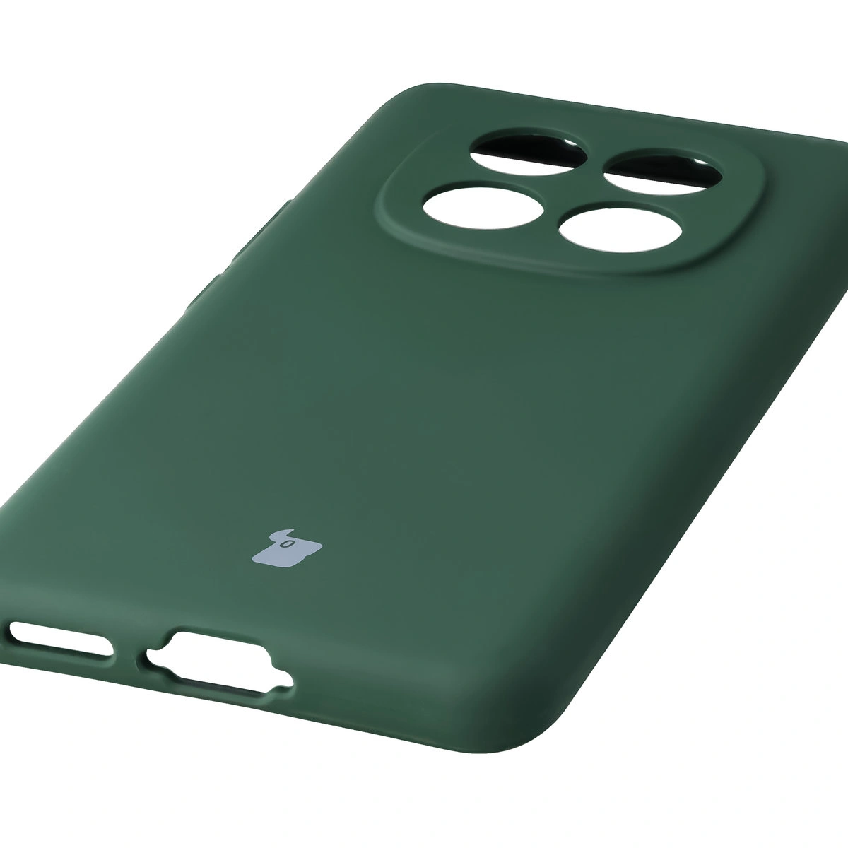 Zbliżenie na precyzyjne wycięcia i możliwość ładowania indukcyjnego w etui Bizon Soft Case do Xiaomi Redmi Note 15 / Xiaomi POCO M8 5G
