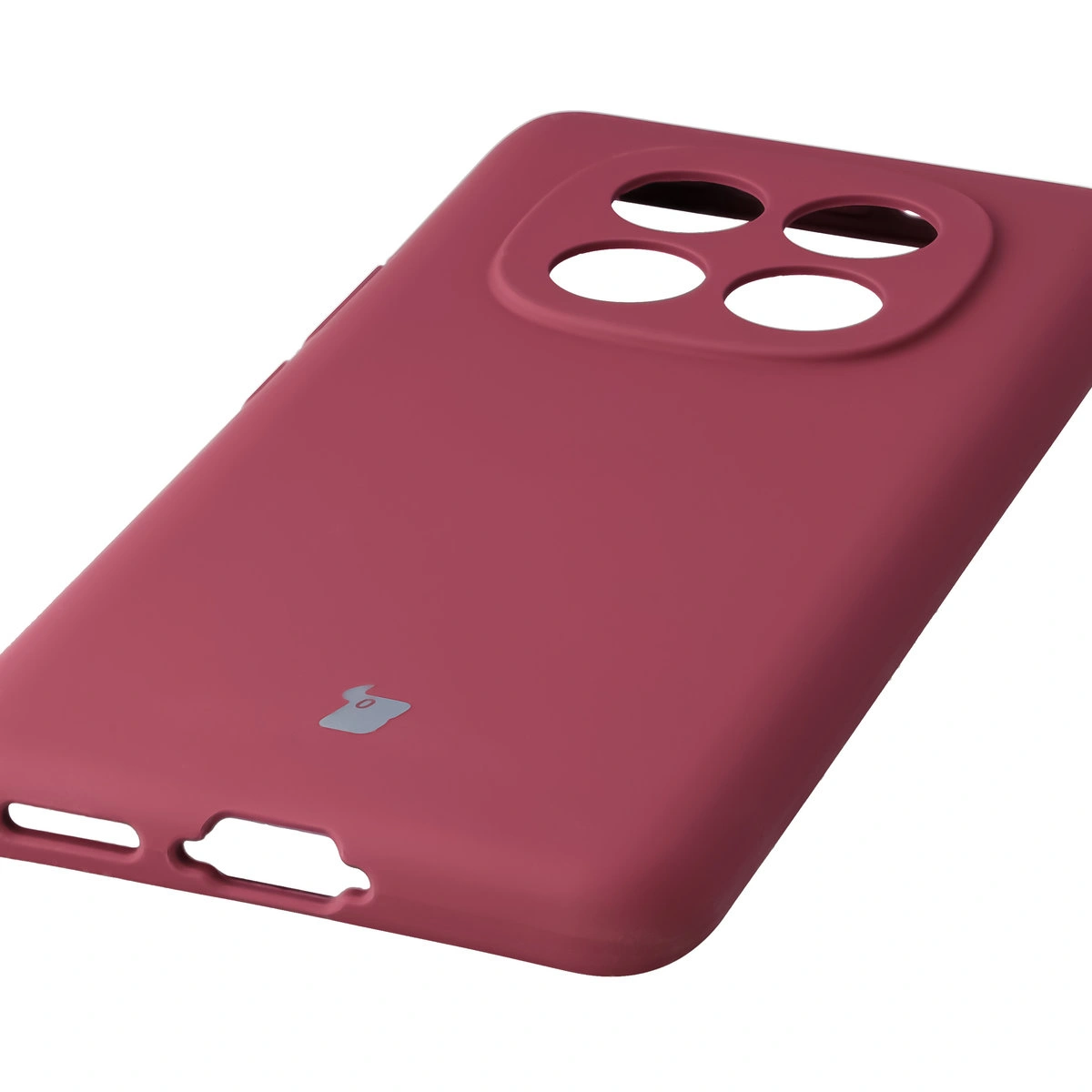 Zbliżenie na precyzyjne wycięcia i możliwość ładowania indukcyjnego w etui Bizon Soft Case do Xiaomi Redmi Note 15 / Xiaomi POCO M8 5G