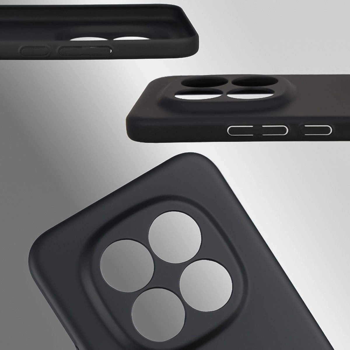 Dedykowane wycięcia i podwyższone krawędzie aparatu i ekranu w etui Bizon Case Łupka do Xiaomi Redmi Note 15 Pro Plus 5G / POCO M8 Pro 5G
