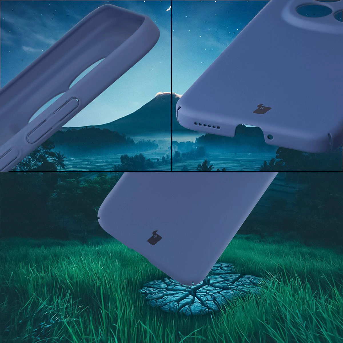 Zintegrowane osłony na przyciski, wycięcia i twardy materiał etui Bizon Case Łupka do Xiaomi Redmi Note 15 Pro Plus 5G / POCO M8 Pro 5G