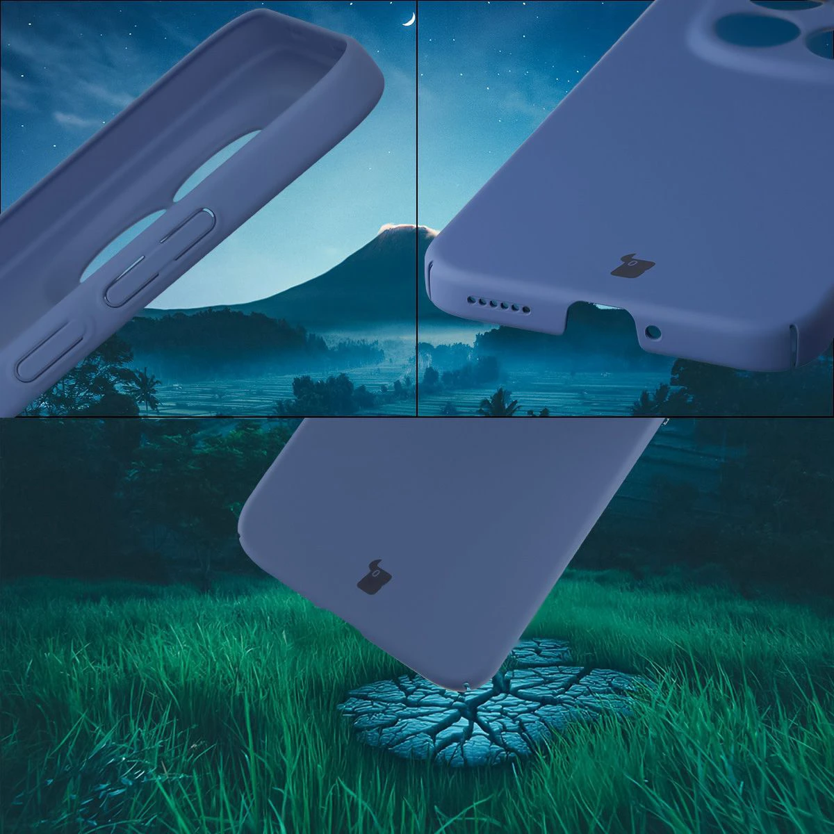 Zintegrowane osłony na przyciski, wycięcia i twardy materiał etui Bizon Case Łupka do Xiaomi Redmi Note 15 Pro 5G
