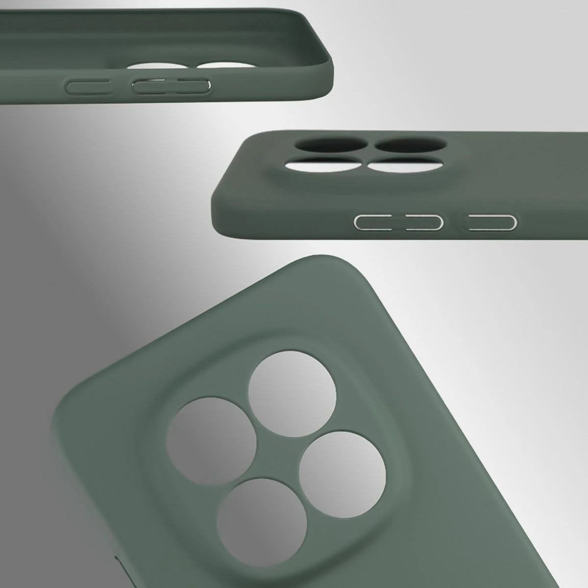 Dedykowane wycięcia i podwyższone krawędzie aparatu i ekranu w etui Bizon Case Łupka do Xiaomi Redmi Note 15 Pro 5G