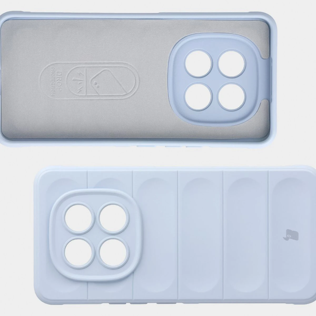 Wyściółka z mikrofibry, wyżłobienia na pleckach i wzmocnione narożniki w etui Bizon Case Tur do Xiaomi Redmi Note 15 Pro 4G