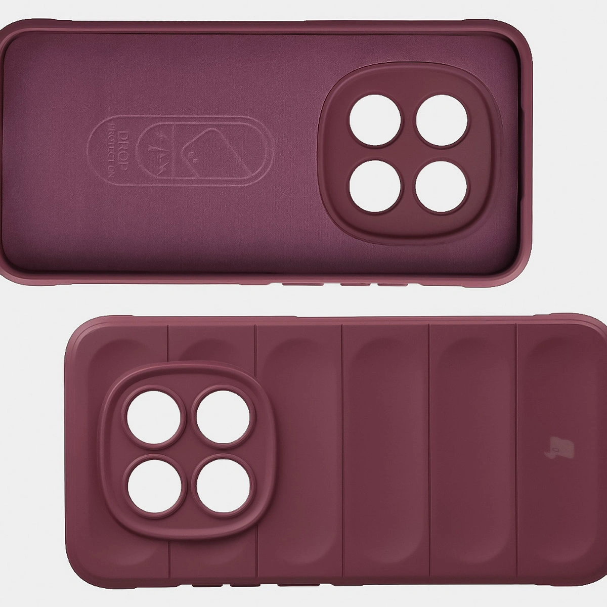 Wyściółka z mikrofibry, wyżłobienia na pleckach i wzmocnione narożniki w etui Bizon Case Tur do Xiaomi Redmi Note 15 Pro 5G