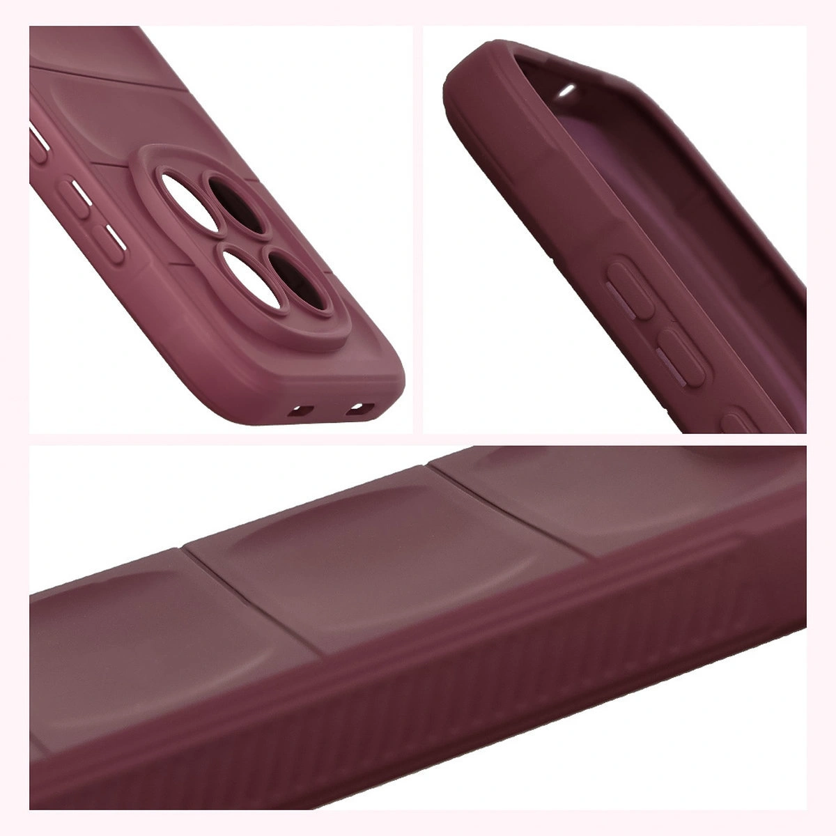 Teksturowane boki i podwyższone krawędzie ekranu i aparatu w etui Bizon Case Tur do Xiaomi Redmi Note 15 Pro 5G