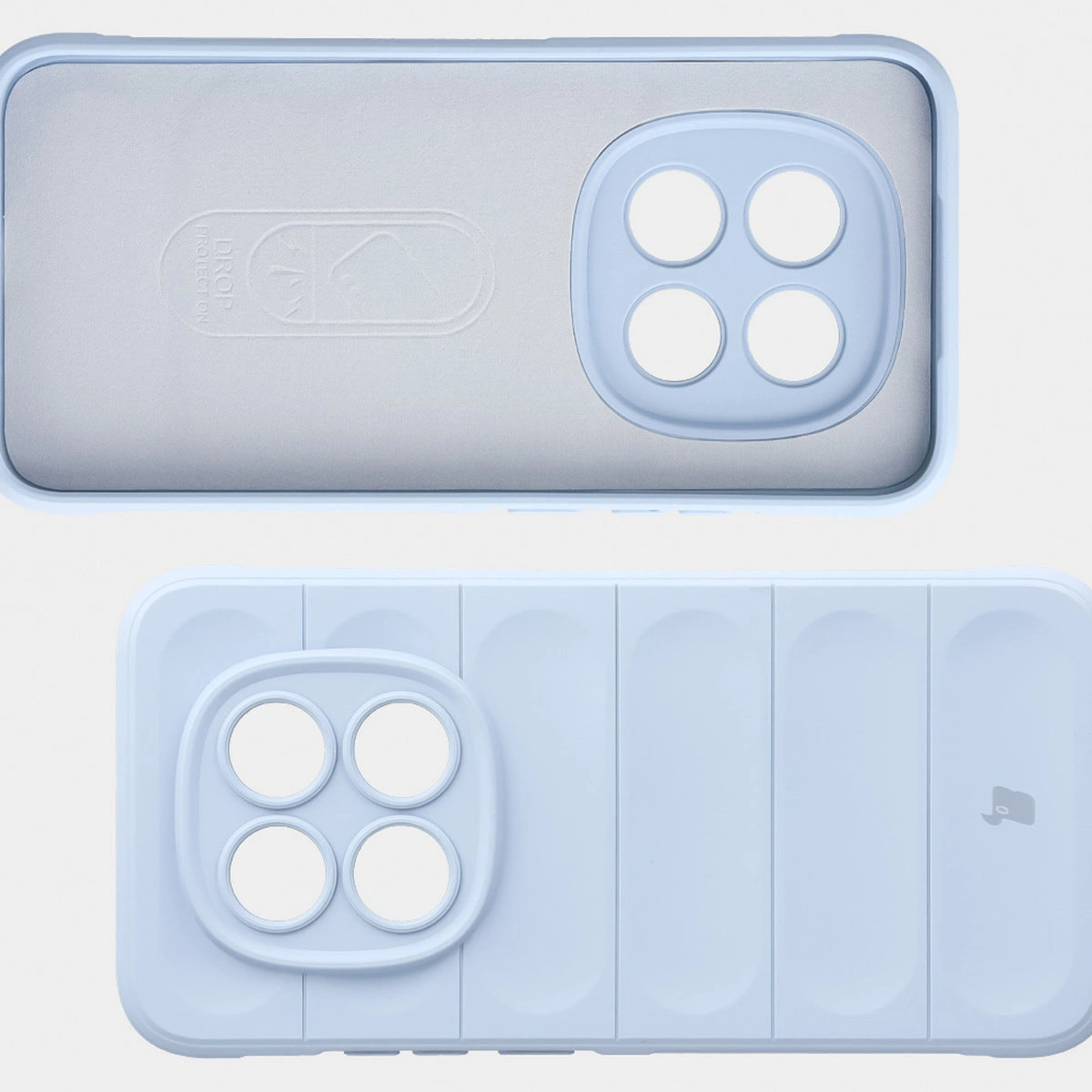 Wyściółka z mikrofibry, wyżłobienia na pleckach i wzmocnione narożniki w etui Bizon Case Tur do Xiaomi Redmi Note 15 Pro 5G