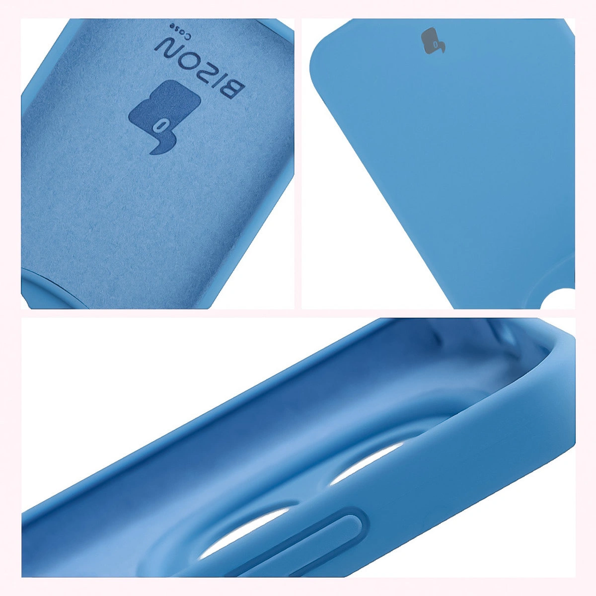 Konstrukcja etui Bizon Soft Case: zintegrowane osłony, podwyższone krawędzie i wyściółka z mikrofibry do Xiaomi Redmi Note 15 Pro 5G