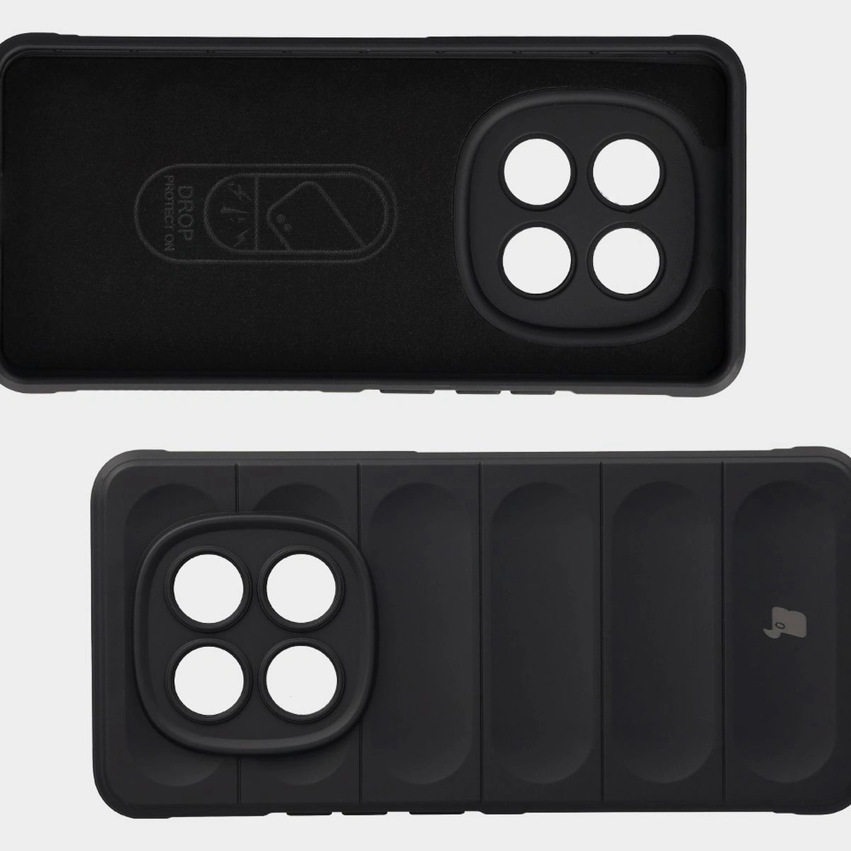 Wyściółka z mikrofibry, wyżłobienia na pleckach i wzmocnione narożniki w etui Bizon Case Tur do Xiaomi Redmi Note 15 5G / Xiaomi POCO M8 5G