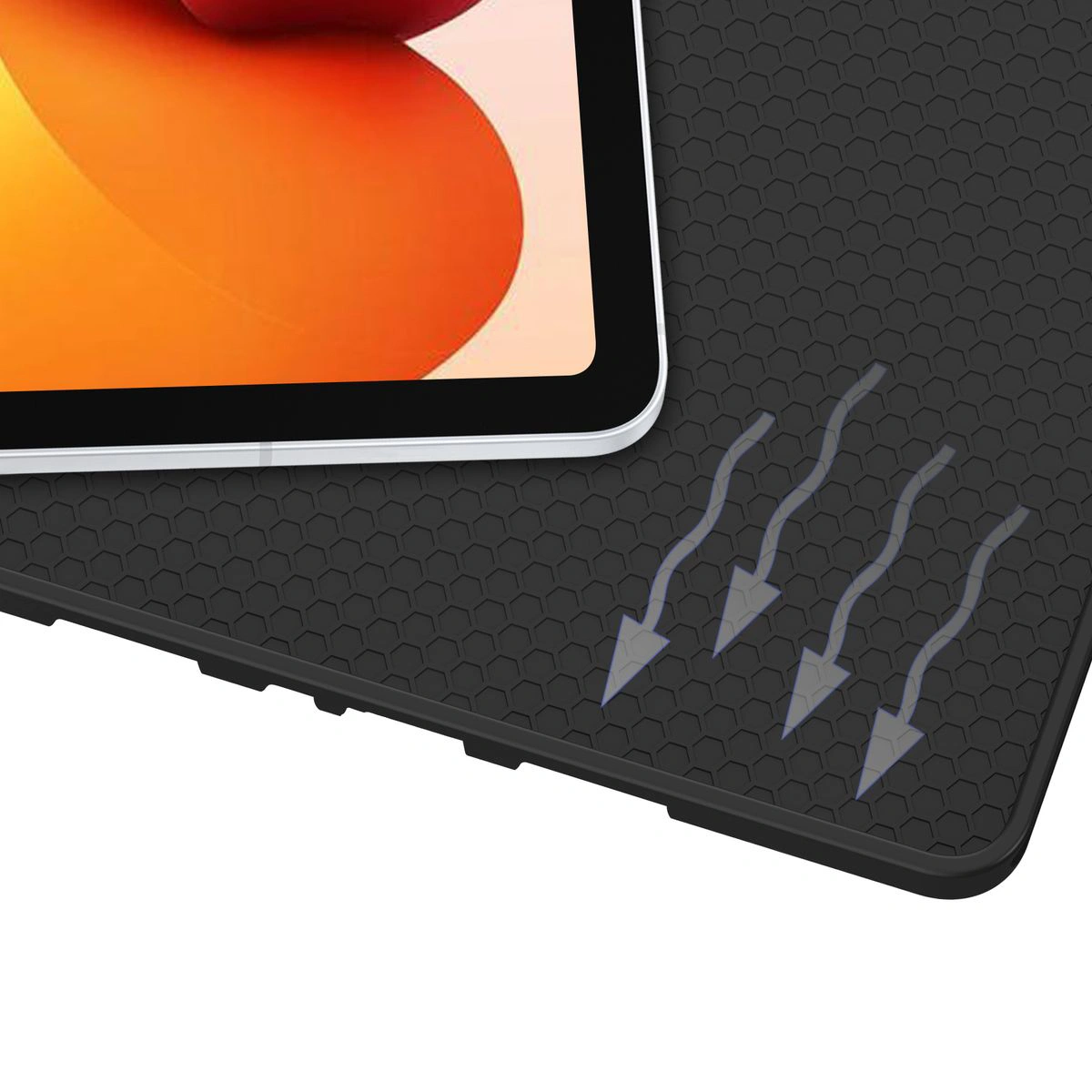 Otwarte wnętrze etui z widokiem na miejsce dla rysika do Xiaomi Redmi Pad 2 Pro
