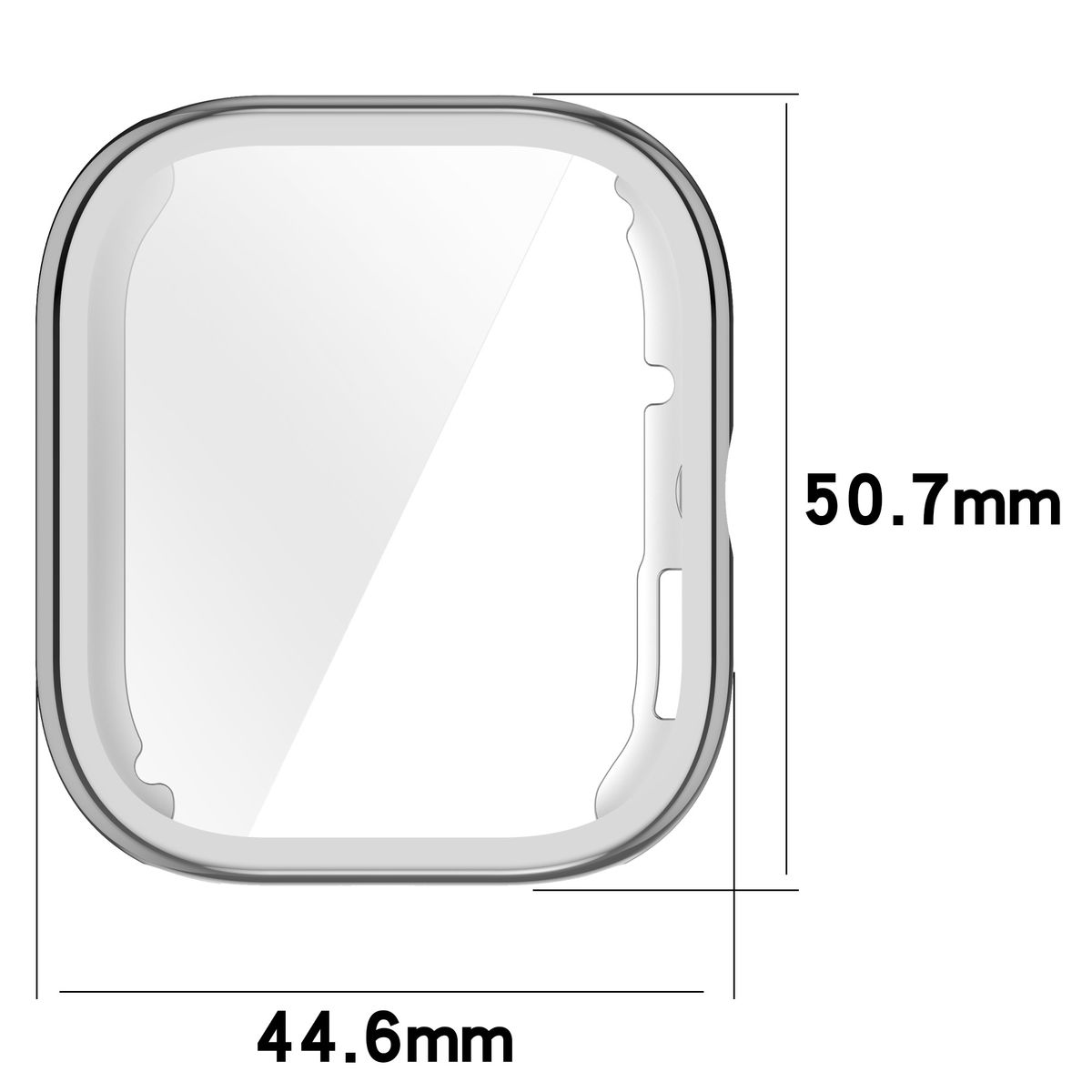 Wymiary obudowy Bizon Case Watch Felipe dla Xiaomi Redmi Watch 5