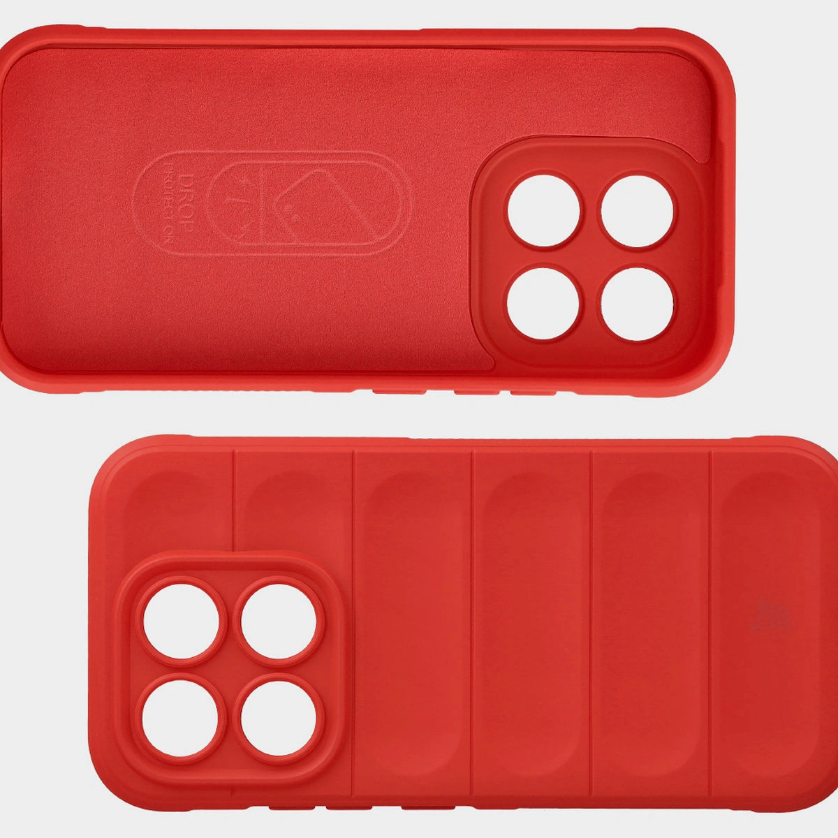 Wyściółka z mikrofibry, wyżłobienia na pleckach i wzmocnione narożniki w etui Bizon Case Tur do Xiaomi 17