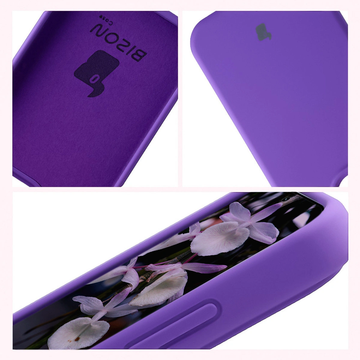 Konstrukcja etui Bizon Soft Case: zintegrowane osłony, podwyższone krawędzie i wyściółka z mikrofibry do Xiaomi 17