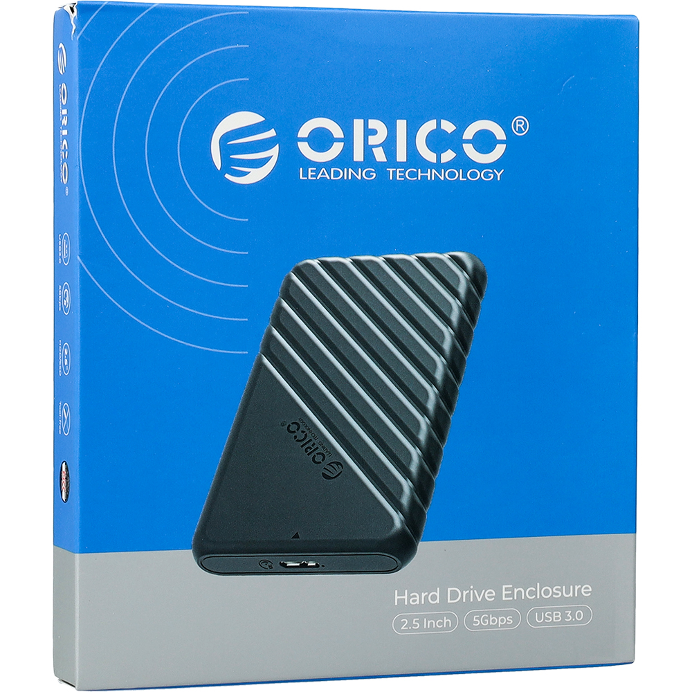 Orico 2.5 Inch Hard Drive Enclosure, szybki transfer, pojemna, wytrzymała konstrukcja, czarne