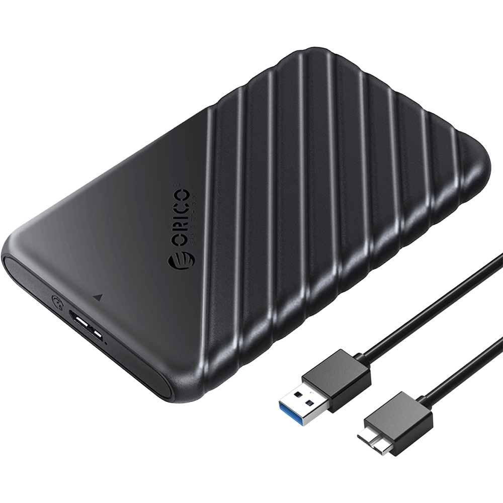 Orico 2.5 Inch Hard Drive Enclosure, plug and play, uniwersalna kompatybilność, prosta obsługa, czarne