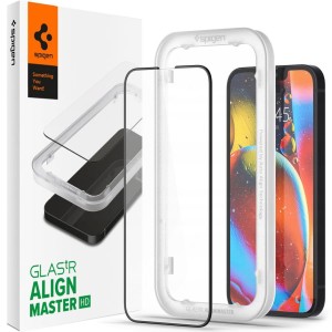 Szkło do etui Spigen Glas.tR Slim FC AM 1-Pack iPhone 13 / 13 Pro, czarne