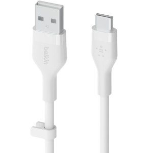 Kabel Belkin Boost Charge Flex Silicone MFi USB-A do USB-C 2m, biały