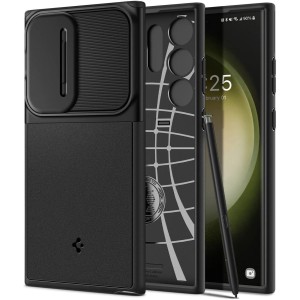 Etui Spigen Optik Armor do Galaxy S23 Ultra, czarne